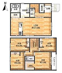 東浦町緒川 新築戸建 全2棟 B棟
