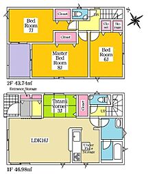 岡崎市矢作町 新築戸建 全3棟 3号棟