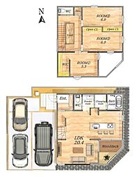 岡崎市鴨田町 新築戸建 全1棟