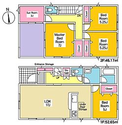 岡崎市中町 新築戸建 全3棟 2号棟
