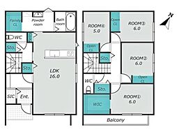 岡崎市中島西町 新築戸建 全2棟 B棟