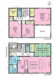 日進市香久山3丁目 新築戸建 全3棟 2号棟