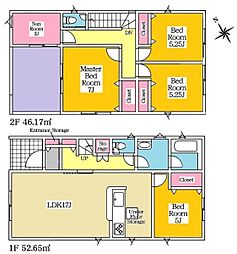 岡崎市矢作町 新築戸建 全3棟 1号棟