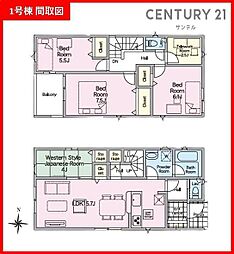 宮崎市宮崎駅東第1-1号棟　新築戸建