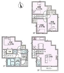 C号棟南区新築戸建 WIC 南道路面す 日当たり