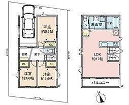 川崎市新築戸建　ビルドインガレージ　公園まで歩2分