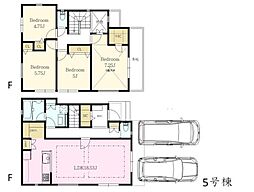 5号棟栄区新築戸建 2台駐車可 LDK18帖以上