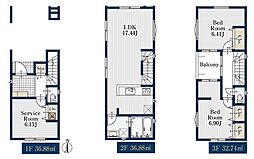 1号棟鶴見区新築戸建 ビルトイン車庫 納戸