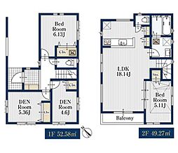 1号棟川崎市新築戸建 ビルトイン車庫