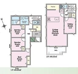 17号棟茅ヶ崎市新築戸建 2台駐車可 パントリー