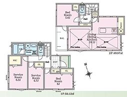 4号棟神奈川区新築戸建 LDK18帖以上 床暖房