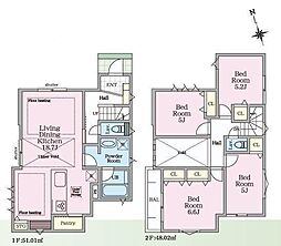 5号棟神奈川区新築戸建 LDK18帖以上 床暖房