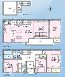 2号棟港北区新築戸建 駅歩10分 LDK19帖以上