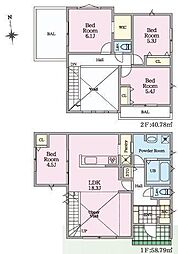 1号棟戸塚区新築戸建 2台駐車可 パントリー