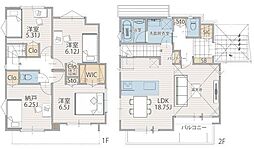 1号棟港南区新築戸建 LDK18帖以上 WIC SIC