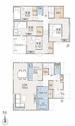 1号棟川崎市新築戸建 LDKは18帖以上 2台駐車可
