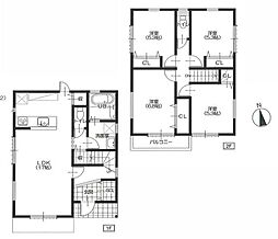 金沢区戸建 カウンターキッチン 南面バルコニー