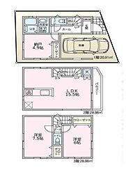 大和市中古戸建 ビルトイン車庫 納戸