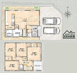 A号棟緑区新築戸建 2台駐車可 パントリー