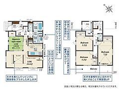 19号棟瀬谷区新築戸建 2台駐車可 和室 吹抜け