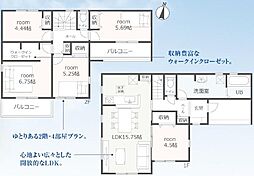 豊橋市富士見台第2期　新築戸建（全1棟）1号棟
