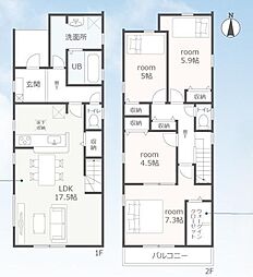 豊橋中岩田3丁目59期　新築戸建（全1棟）1号棟