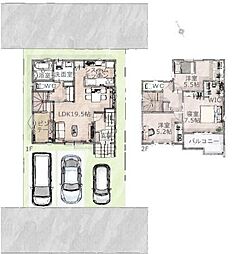 豊川市大木新町通三丁目　新築戸建（全2棟）2号棟