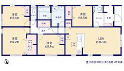 豊川市御津町大草59期　新築戸建（全2棟）1号棟