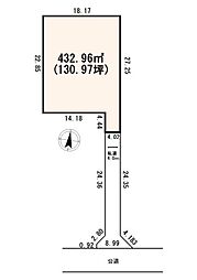 伊奈小室　建築条件なし売地×ゆとりの130坪