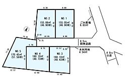 北本東間　建築条件なし売地　全5区画〜NO1〜