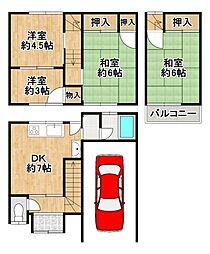 藤井寺市小山8丁目　中古テラスハウス