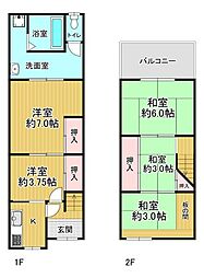 大阪府堺市北区東雲東町2丁目　中古テラス