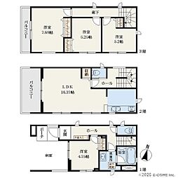 茅ヶ崎市松尾　新築戸建全2棟　1号棟