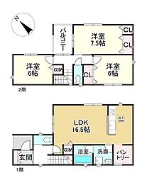 草津市上笠３丁目の一戸建て