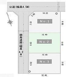 所沢市牛沼全3区画　売地 2号地