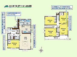 狭山市下奥富2期全2棟　新築戸建 1号棟