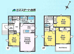 狭山市水野23-1期全1棟　新築戸建