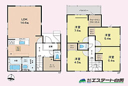 所沢市北中4期全1棟　新築戸建