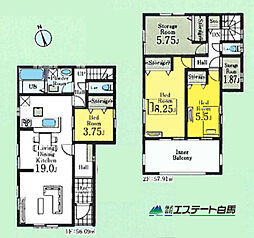 ふじみ野市清見3丁目全2棟　新築戸建 1号棟