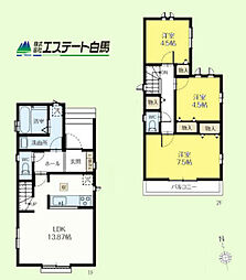 所沢市中新井18期全2棟　新築戸建 A号棟