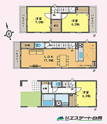 新座市東3丁目全1棟　新築戸建