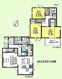 東村山市久米川町3丁目第2全9棟　新築戸建 9号棟
