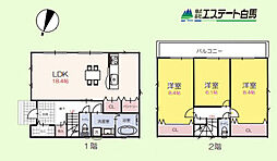 入間市下藤沢5期全1棟　新築戸建