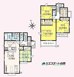 狭山市柏原21期全5棟　新築戸建 1号棟