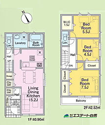 東村山市久米川町第42全4棟　新築戸建 3号棟