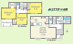 所沢下安松第2期全1棟　新築戸建