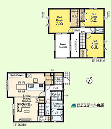 東村山市秋津町2丁目第3全3棟　新築戸建 2号棟