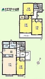 狭山市富士見14期全3棟　新築戸建 B号棟