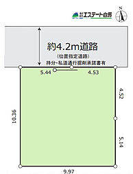 所沢市下安松全1区画　売地
