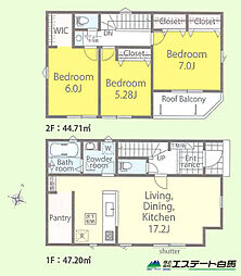入間市東藤沢7丁目第1期全2棟　新築戸建 2号棟